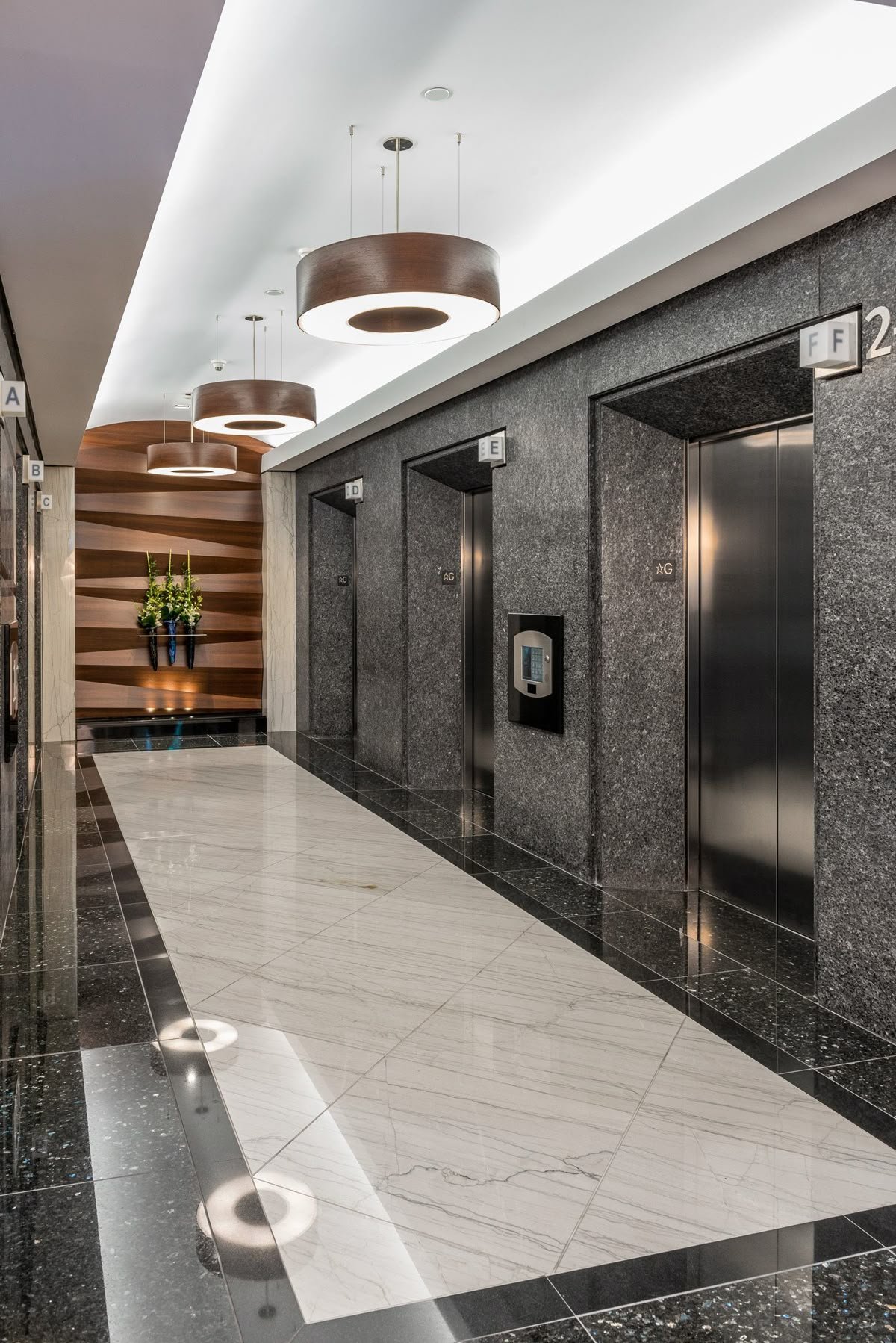 4 elevators in every floor + Garbage Chute